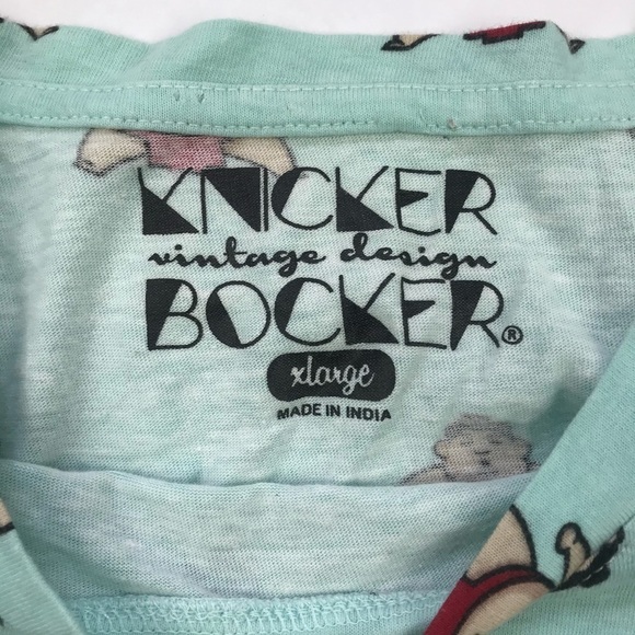 Knicker Bocker Sumo Wrestler Green Short Sleeve T - Picture 4 of 6